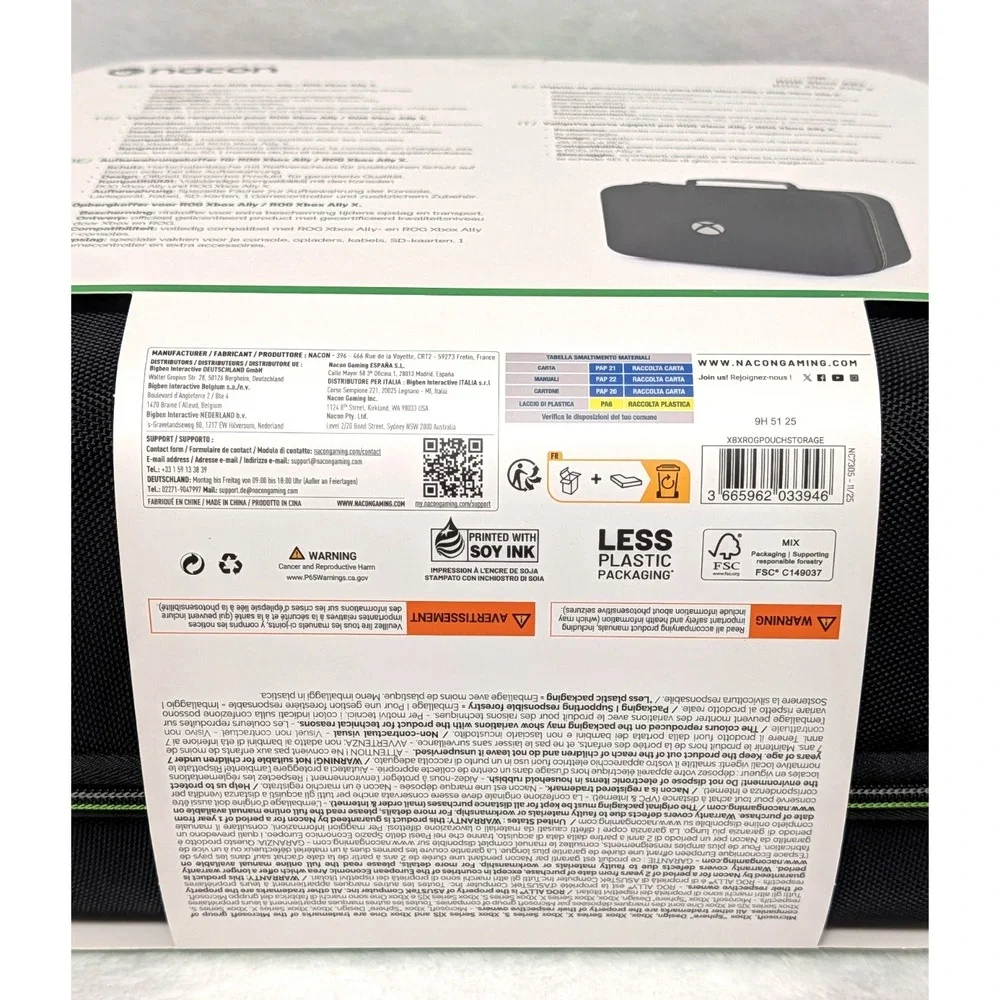 Nacon XXL Storage Case Official Licensed by XBOX for ROG XBOX Ally and ROG XBO